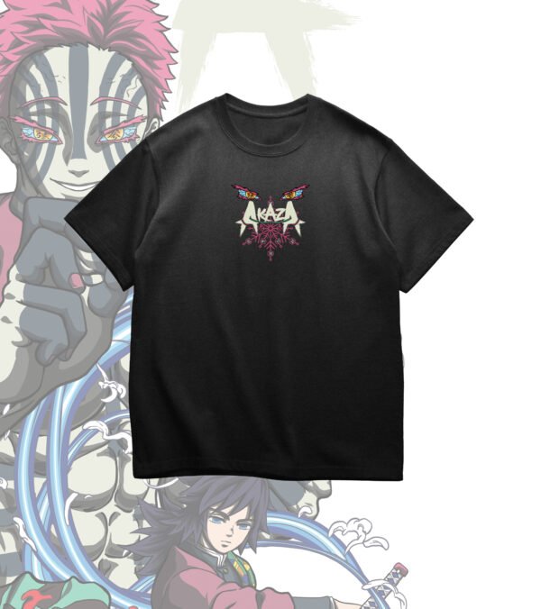 Akaza vs Demon Slayer Anime T-shirt - Image 2