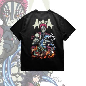 Akaza vs Demon Slayer Anime T-shirt