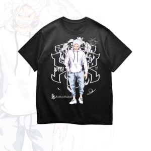Hip-Hop Luffy Gear 5 Streetwear Anime T-Shirt
